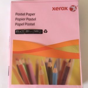 Xerox “ Pastel Paper”, 500 sheets, 20 lb, pink